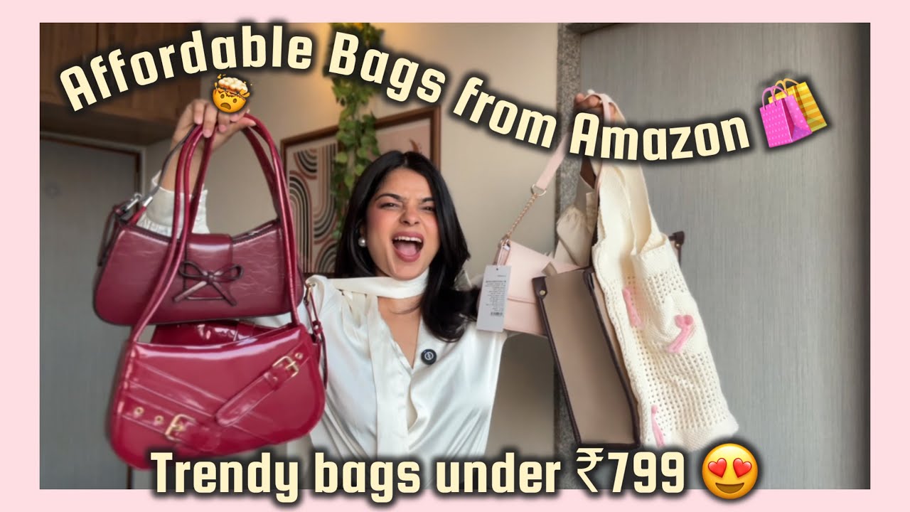 ✨ Huge ✨Affordable bags haul  | Tote bags, sling bags, shoulder bags under ₹799  #amazonfinds