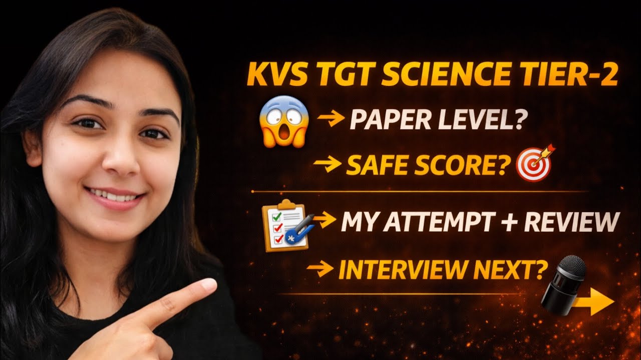 KVS TGT Science Tier-2  Paper Level Easy Or Tough🔥+ Safe Score + My Attempt + What Next?#kvstgt#emrs