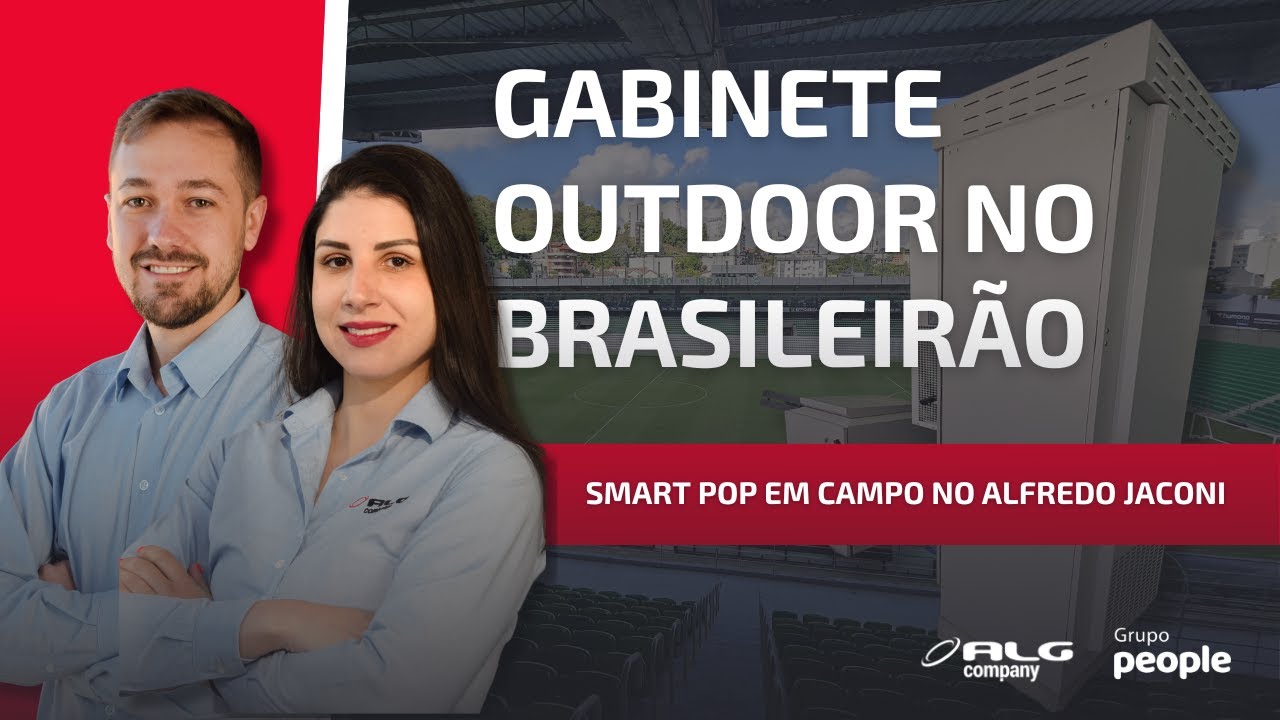 Gabinete Outdoor em dia de Jogo do Brasileirão - Smart PoP ALGcom