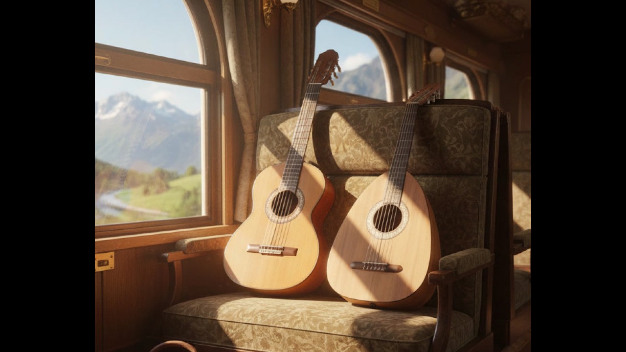 New Flamenco Spanish Guitar & Arabic Oud – Train Journey Music for Focus & Relax