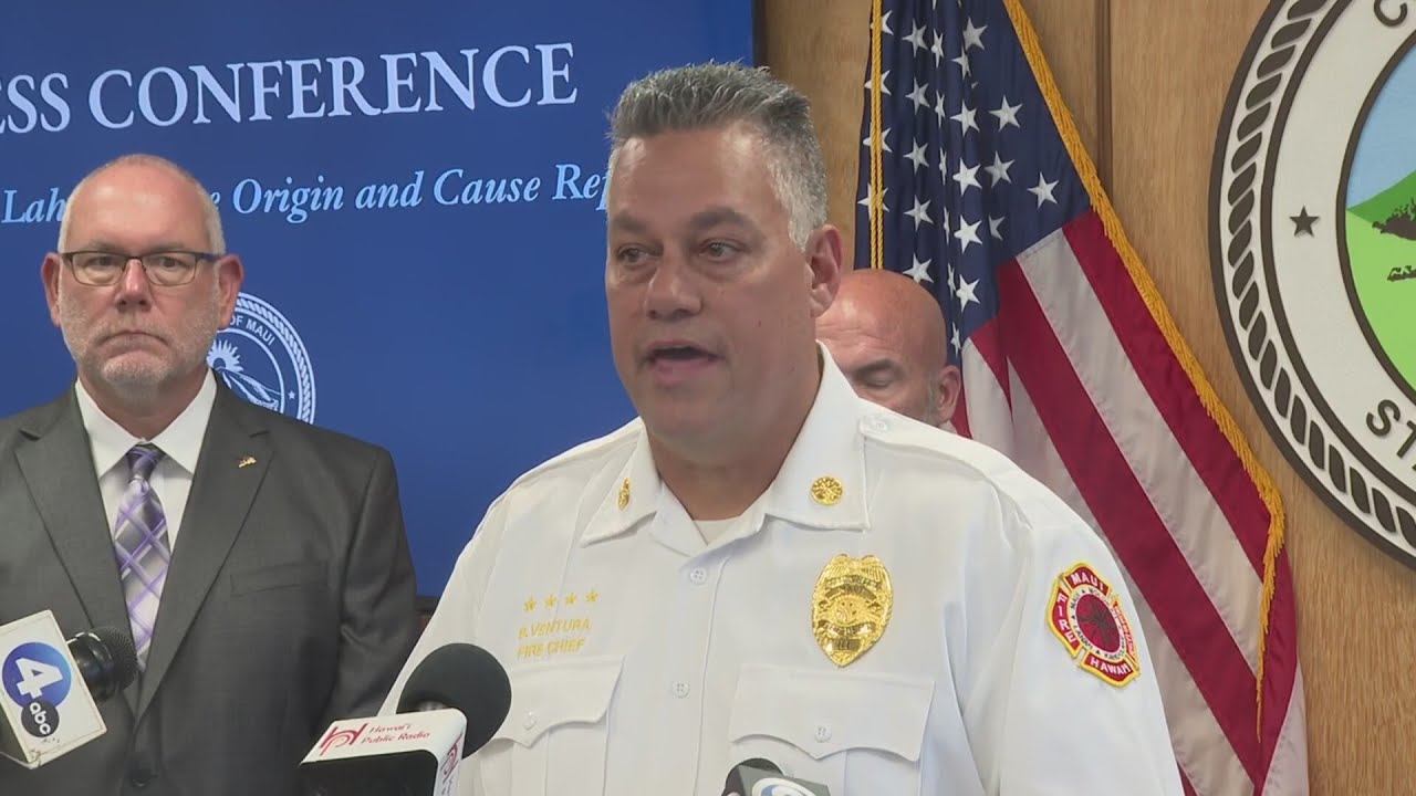 ʻOrigin and cause of the Lahaina fire is clearʻ: MFD Chief