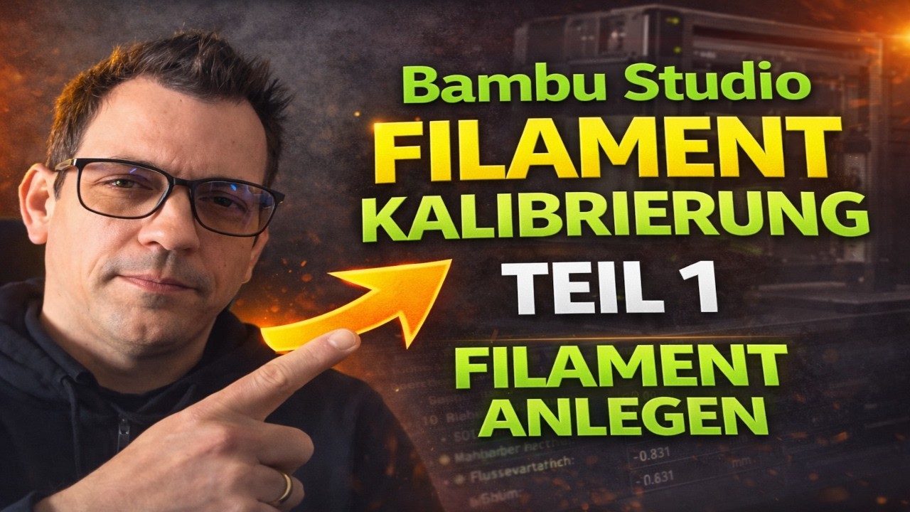 Bambu Lab Studio Filament richtig einstellen  Filament Kalibrierung Teil 1 - Tutorial Schulung