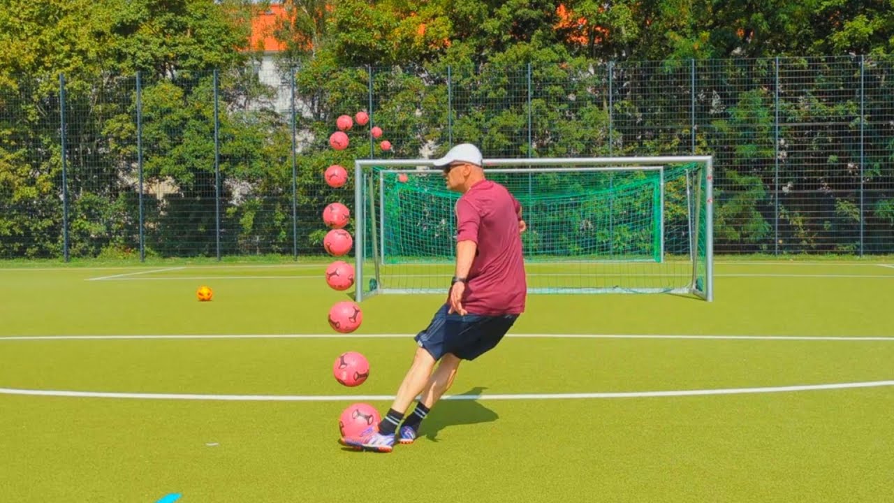 How to train Curve Free Kick l Freistoß Skills Training