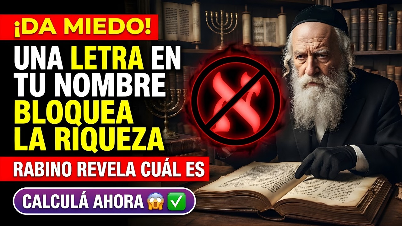 🔴 ¡DA MIEDO! UNA LETRA en tu NOMBRE BLOQUEA la RIQUEZA — RABINO REVELA CUÁL ES (CALCULÁ AHORA) 😨✅