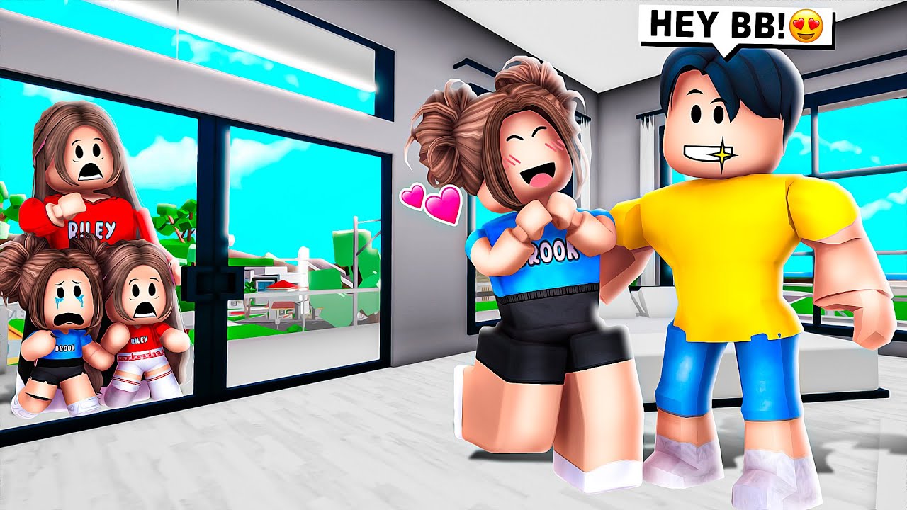 У моей СЕСТРЫ есть СЕКРЕТНЫЙ ПАРЕНЬ в Roblox Brookhaven!!