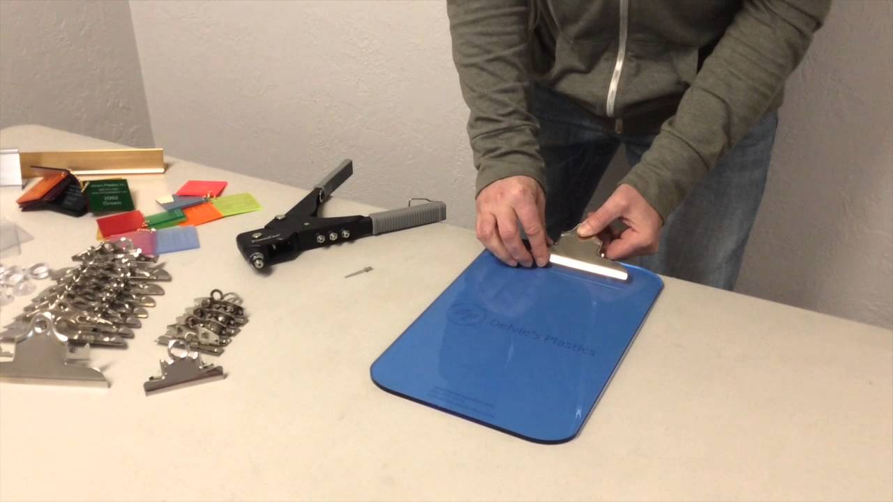 Putting Together an Acrylic Clipboard