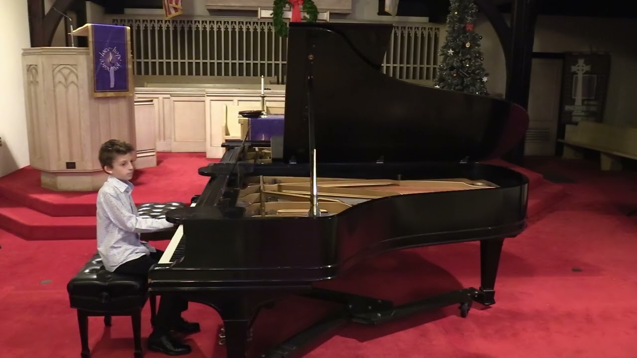 Bach, Polonaise in G minor, BWV Anh. 119; Schumann, Soldier’s March, from Album for the Young