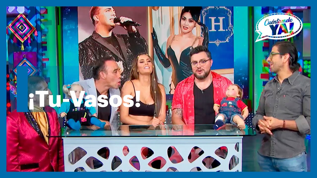 ¡Tu-Vasos!: ‘Gomita’ le roba un beso a Cristian Castro y lo deja sin palabras | Cuéntamelo Ya!