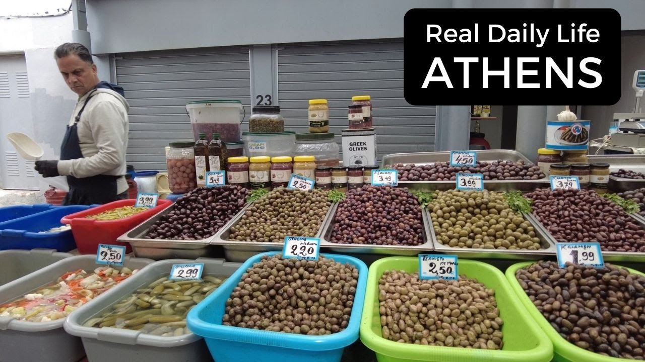 Real Daily Life in Athens City Centre - Greece