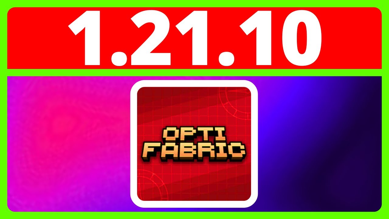 Как скачать и установить OptiFabric для Minecraft Java 1.21.10 | Альтернатива OptiFine
