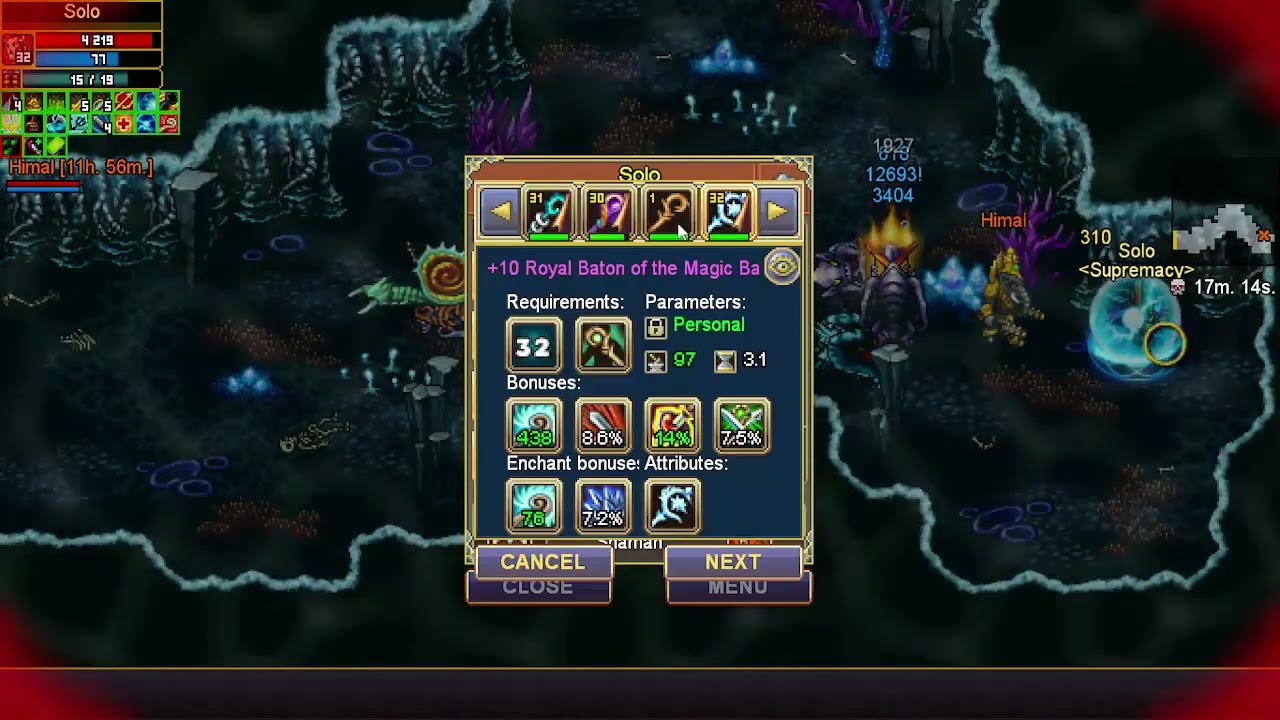 Warspear Online - Solo Myth Sea Tramps' Lair as Shaman