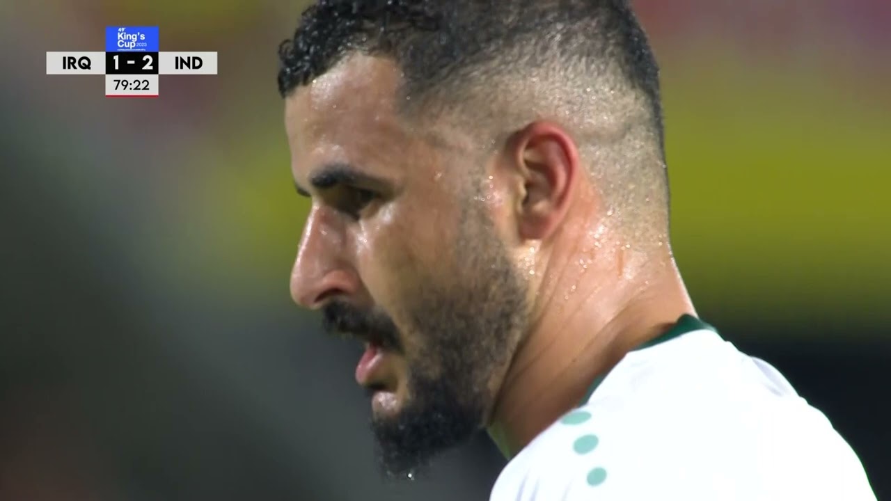 شاهد ملخص مباراة منتخبنا الوطني مع نظيره الهندي في بطولة كأس ملك تايلاند  #الرابعة_الرياضية