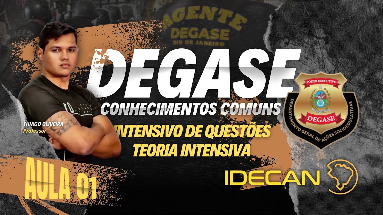 DEGASE RJ 2025 - RESOLUÇÃO INTENSIVA DE QUESTÕES IDECAN