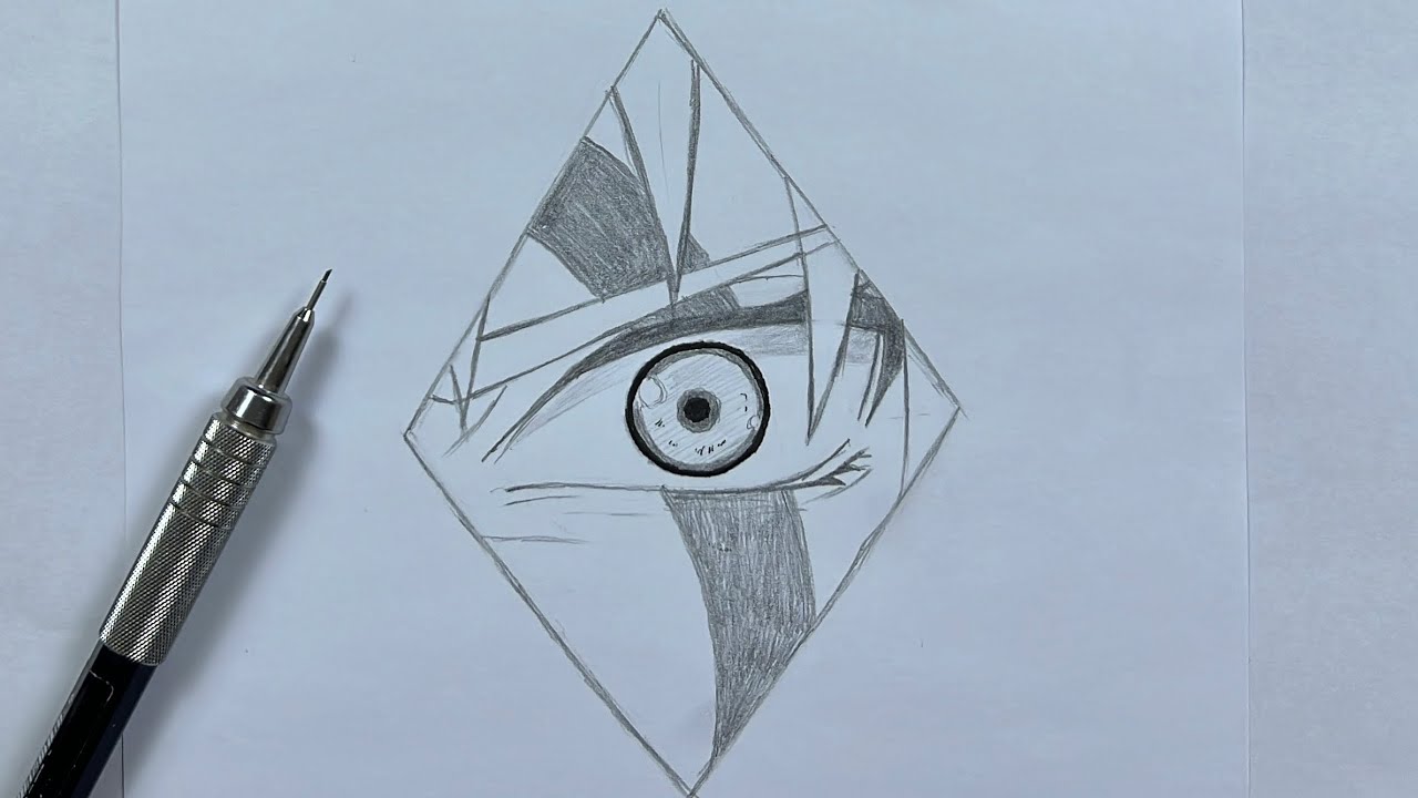 رسم انمي سهل | تعلم رسم عين ساكورا من انمي ناروتو شيبودن خطوة بخطوة