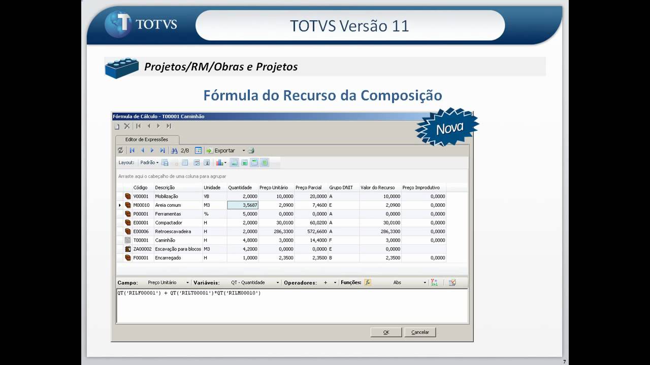 TOTVS RM - Obras e Projetos (1/1)