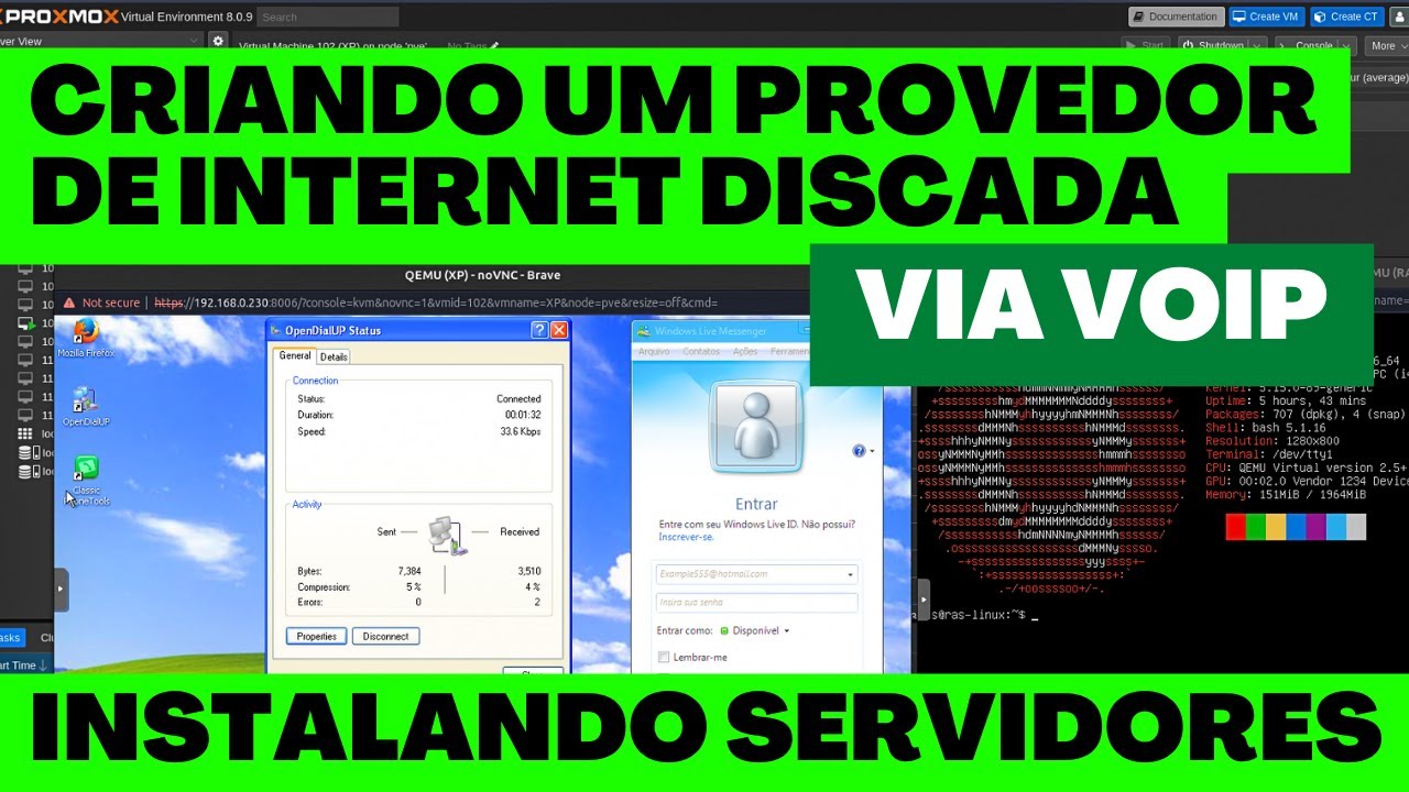 Criando um provedor de internet discada via VoIP! Parte 5 ( Instalando Servidores )