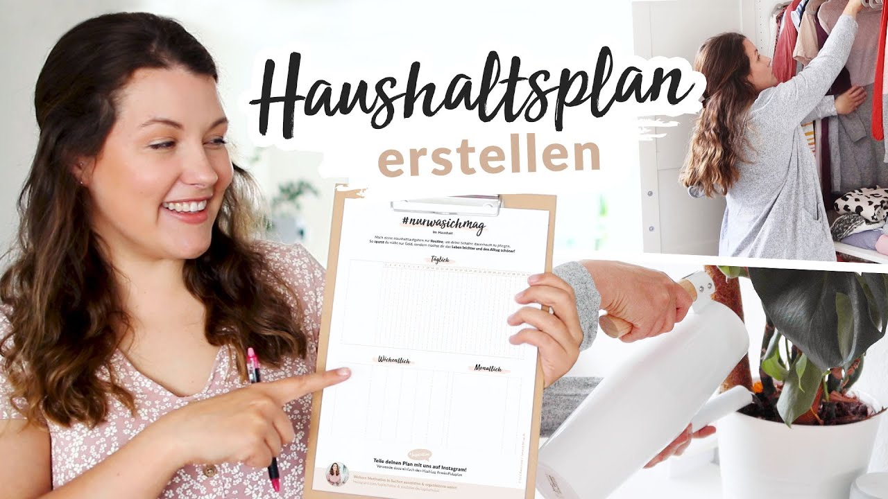 Putzplan erstellen: Haushalt stressfrei organisieren mit Kind (+ VORLAGE)