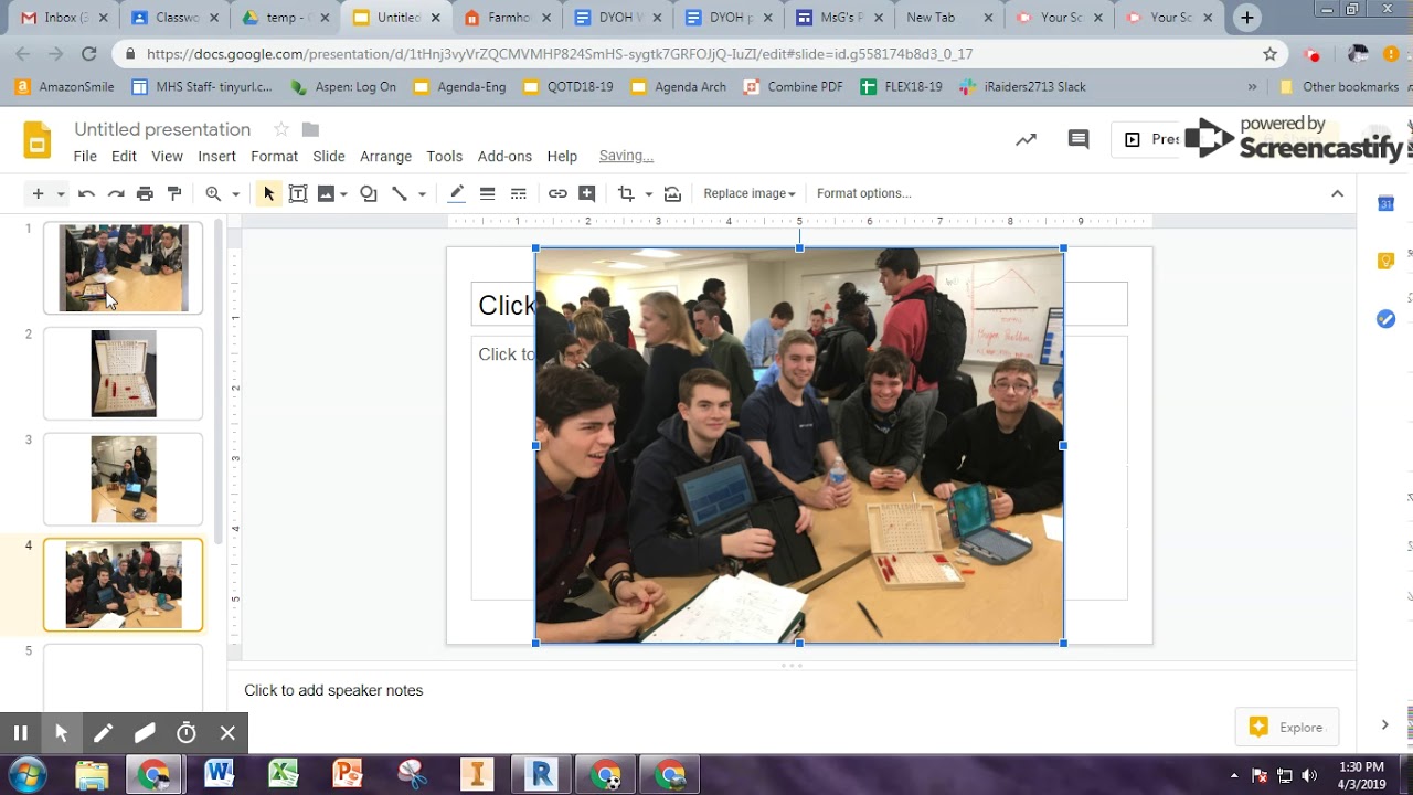Add scrolling images to Google Sites
