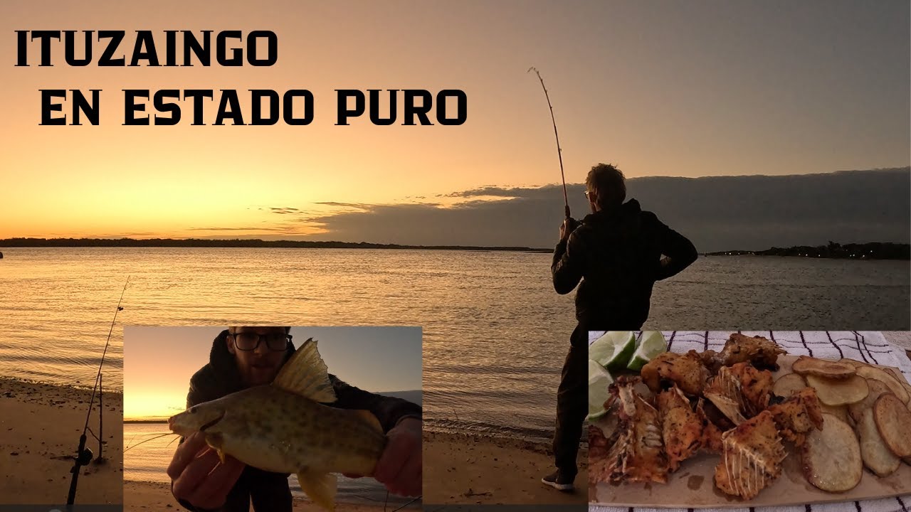 Dia de pesca en Ituzaing&oacute;, Corrientes. &iexcl;Atardecer, Frito de pescado!