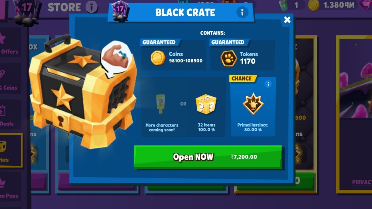 zooba black crate open head hunter zooba duke level 14 upgrade primal instinct steve gameplay