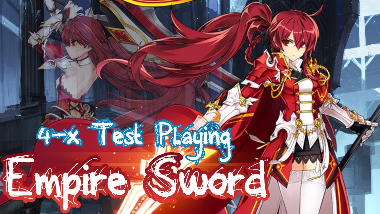 [Elsword KR] 「Empire Sword」 PVE test playing in 4-x secret
