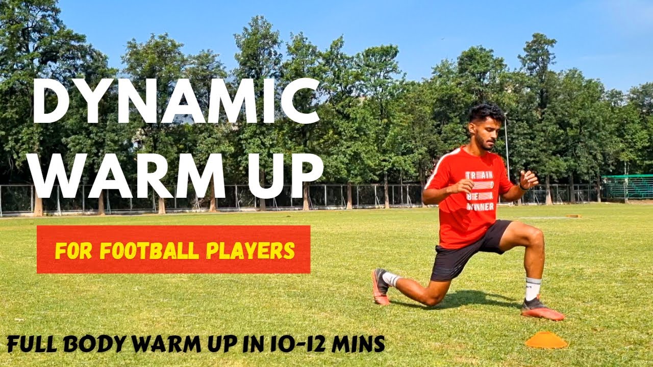 Full Warm up for football players (Dynamic Warmup in 10-15 Steps Distance)
