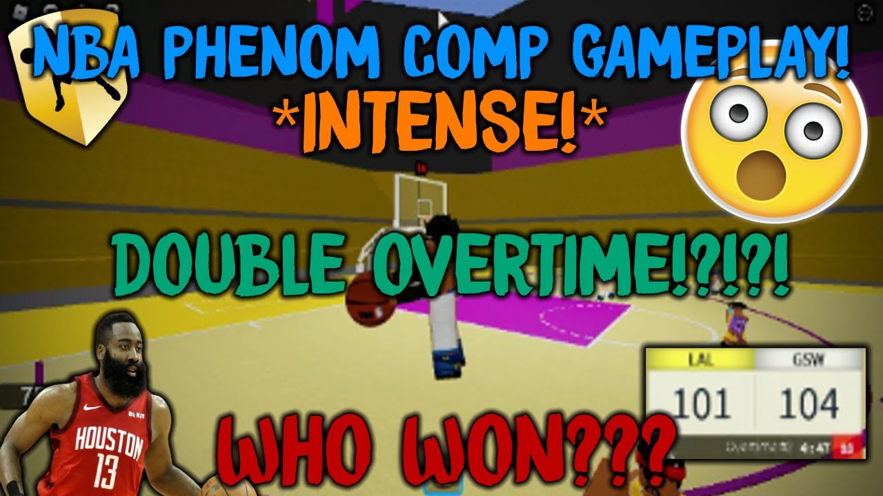 DOUBLE OVERTIME!?!? (NBA PHENOM INTENSE COMP GAMEPLAY!)😱