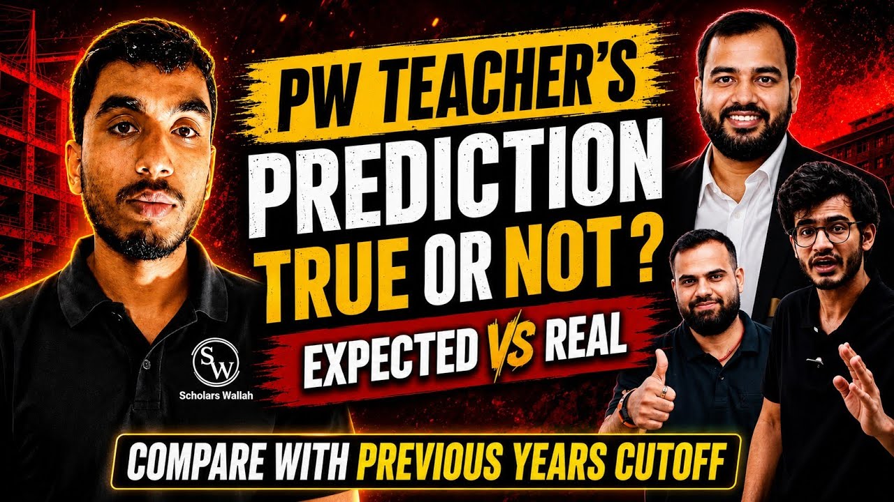 Pw reneet expected cutoff 🔥 Prediction True or Not? Expected vs Real | Physics wallah 