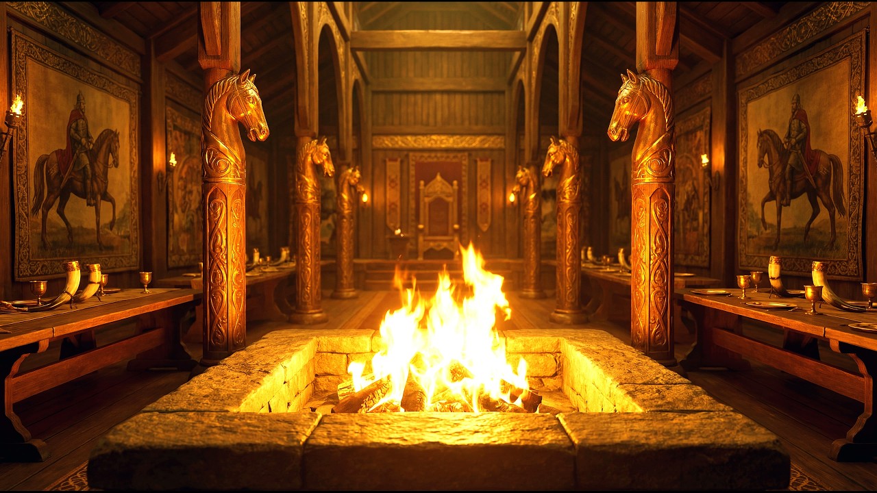 LOTR | Meduseld &mdash; Hearthfire & Rohan Music for Deep Focus | 4 Hours