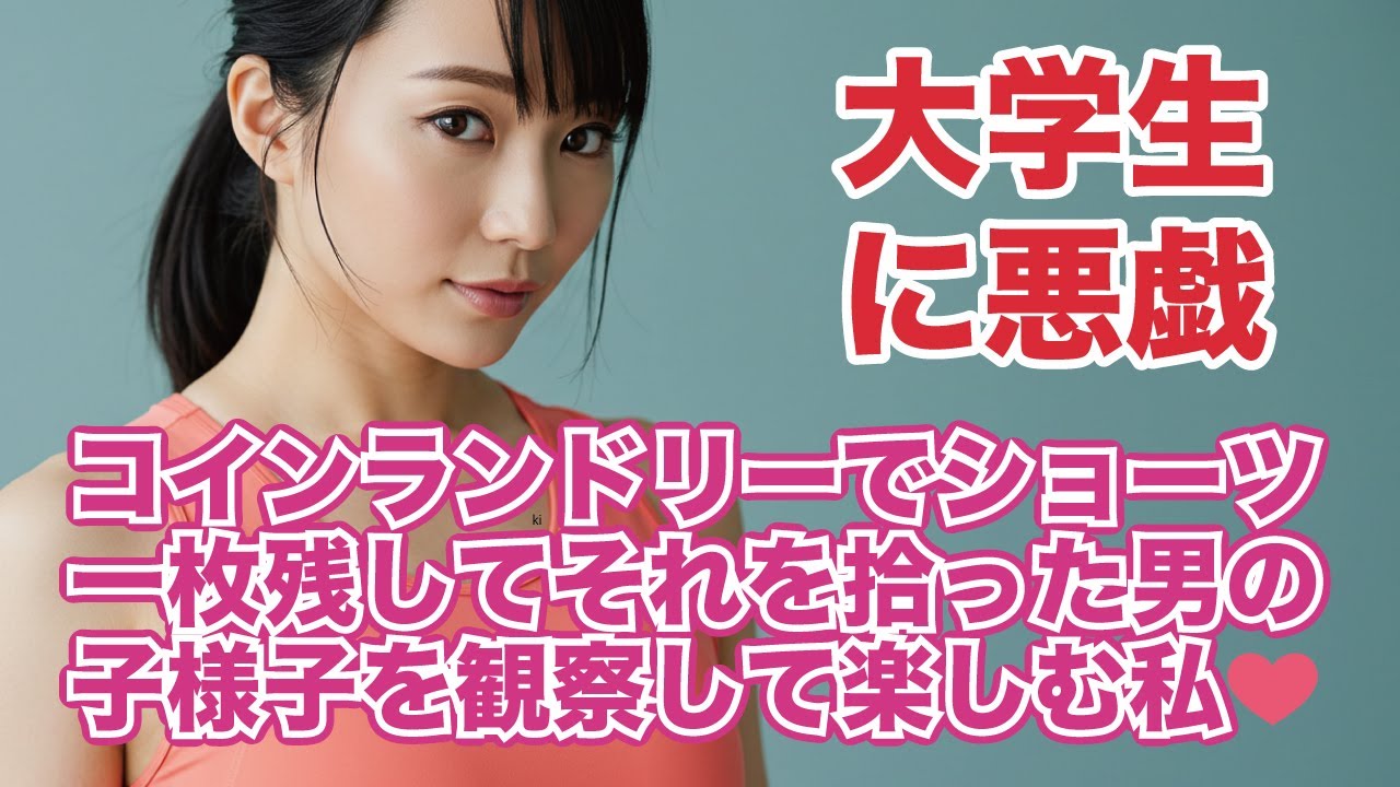 『女性朗読』コインランドリーの洗濯機に残された濡れたショーツ──それが“お姉さん”と大学生の秘密の関係の始まりだった。