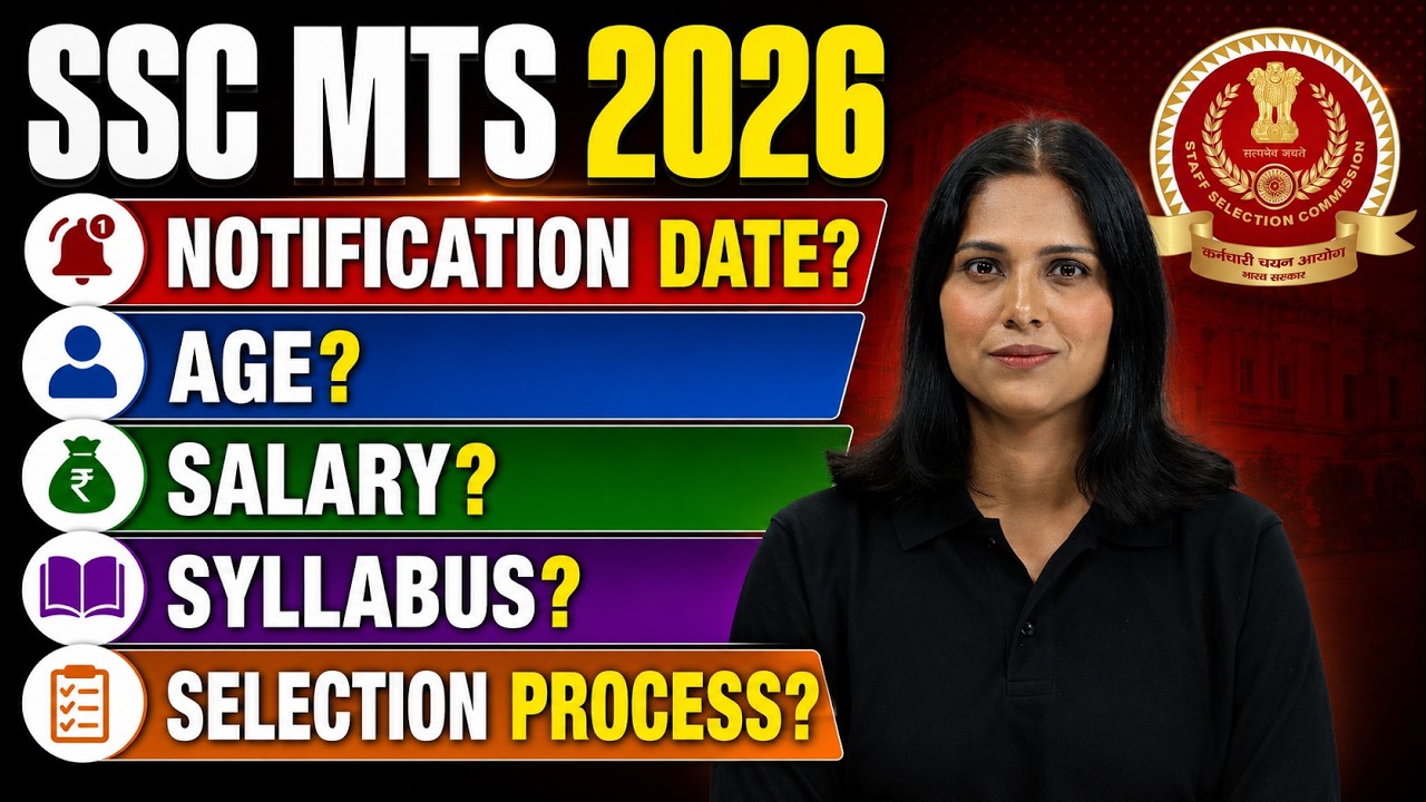 SSC MTS Notification 2026 Date | SSC MTS Vacancy, Syllabus, Age & Selection Process | Full Details