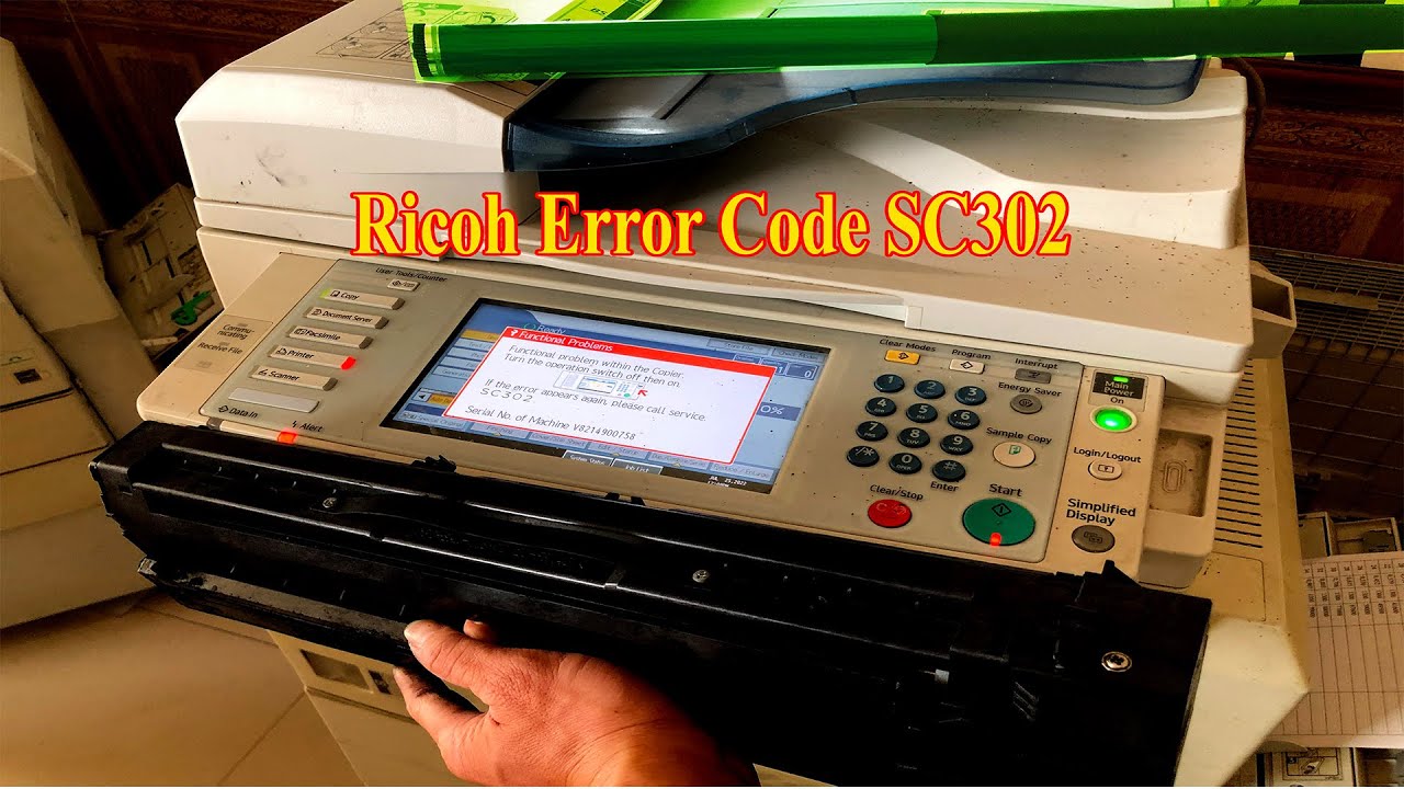 Thay trống máy ricoh báo lỗi SC302 xử lý tinh tế _ How to fix error Code SC302