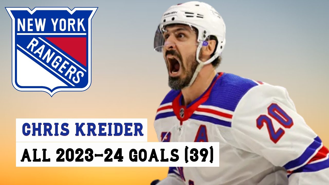 Chris Kreider (#20) All 39 Goals of the 2023-24 NHL Season