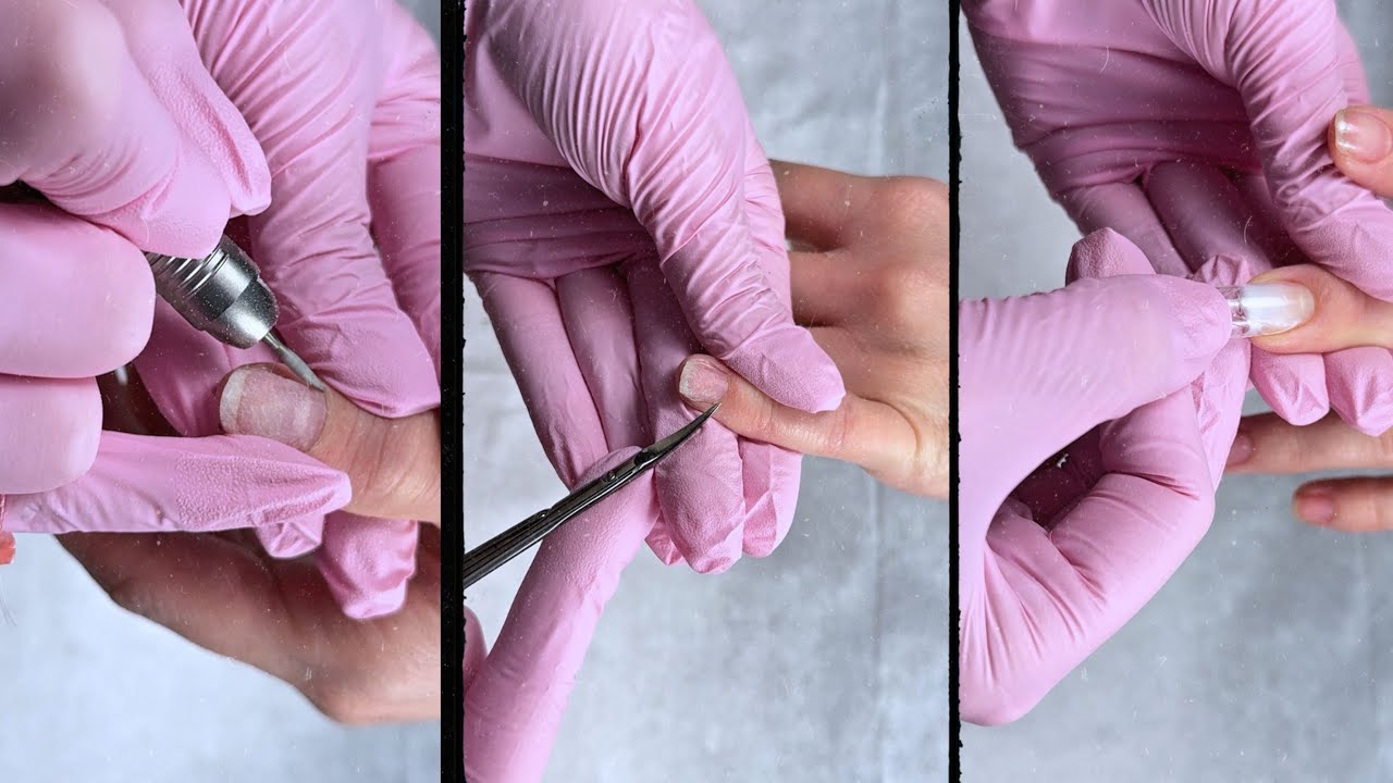 Perfect Combined Manicure with White Ombre (Baby Boomer)