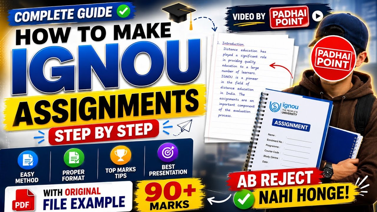 How to Make IGNOU Assignment Step by Step (2026) | Original File Example | Complete Guide