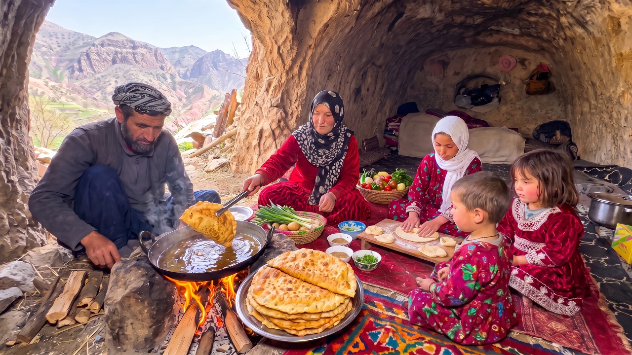 How This Family Still Lives Inside an Ancient Cave &mdash; Real Village Life in the Mountains.