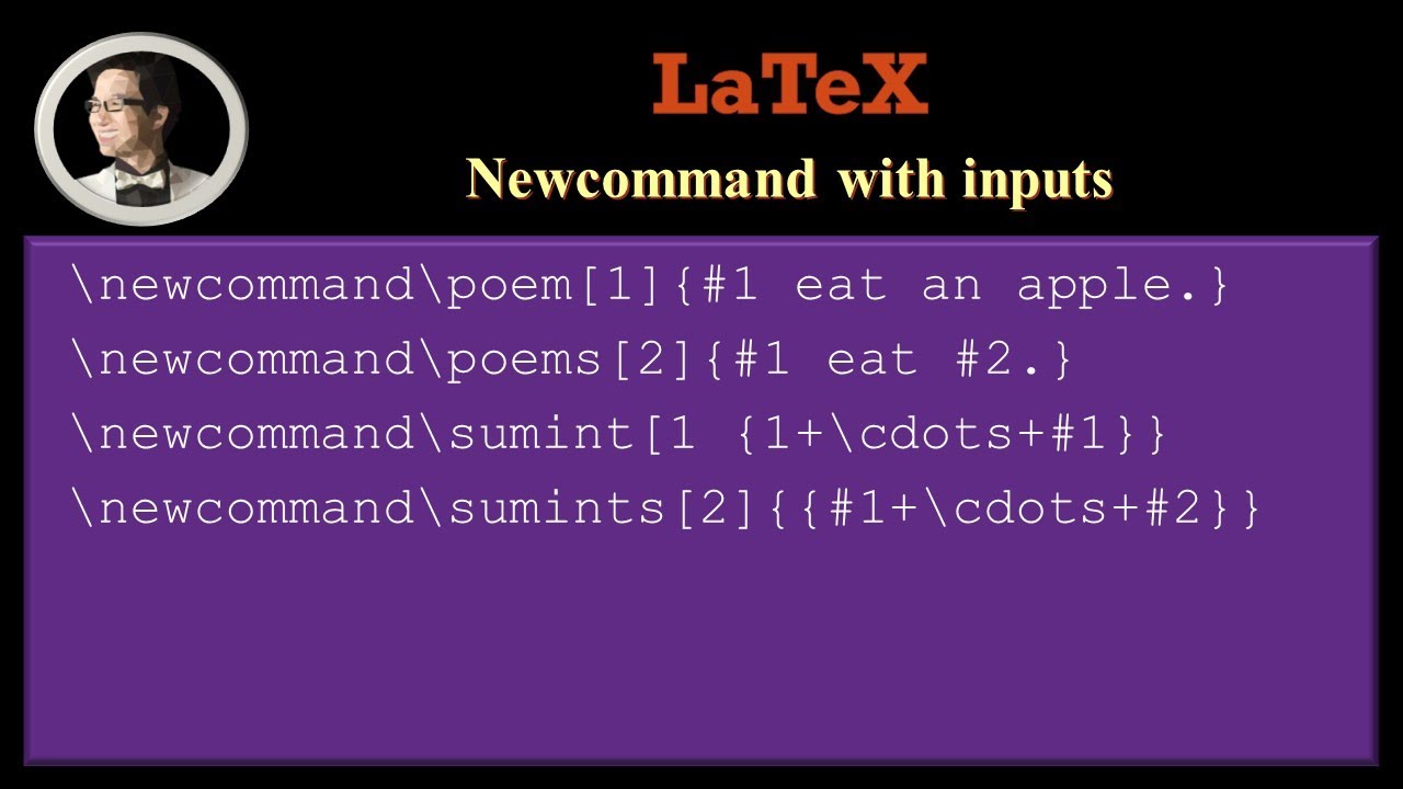 LaTeX - Newcommand with Input