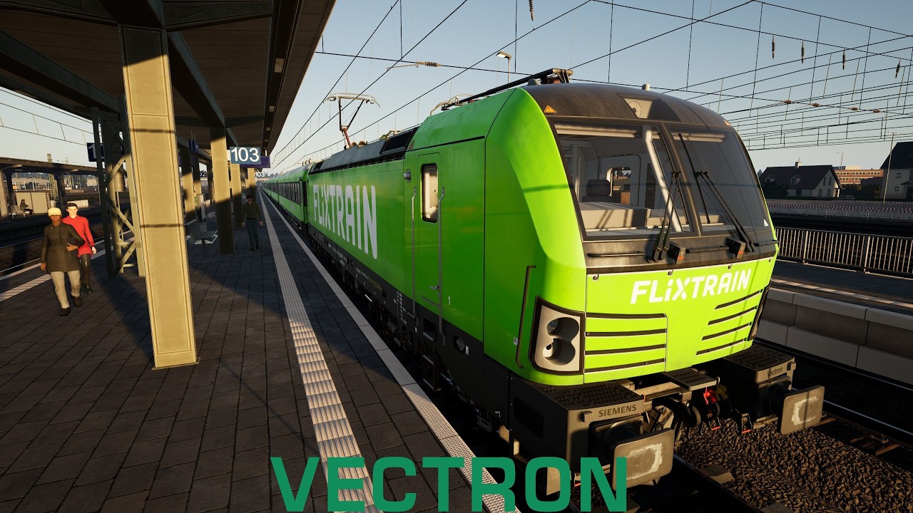 Train Sim World 6, Vectron E193 Flixtrain on Frankfurt Fulda