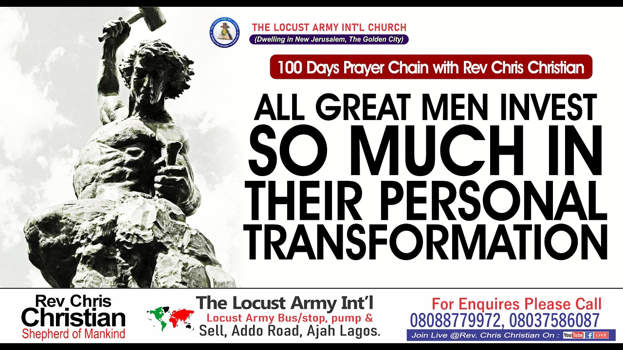 Rev Chris Christian | All Great Men Invest So Much in Their Personal Transformation