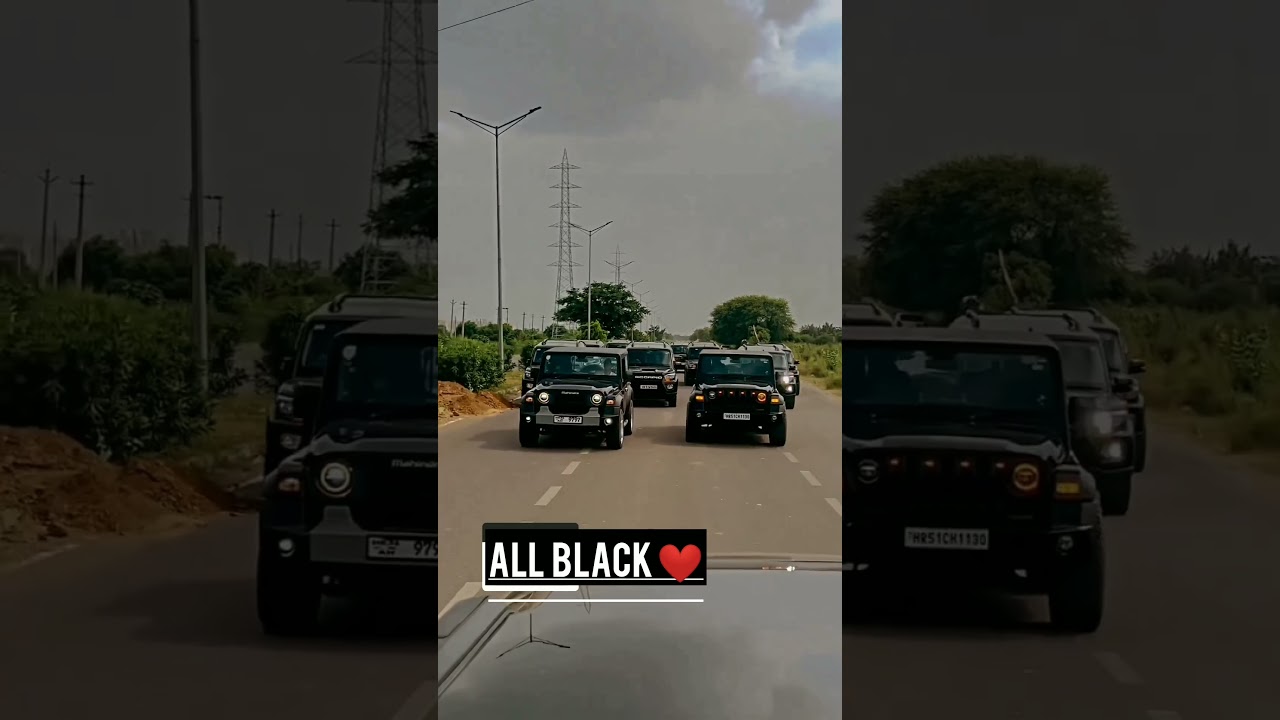 Thar or scorpio kafila 😈 || 2 numbri song || #scorpio #thar #shorts #shortvideo