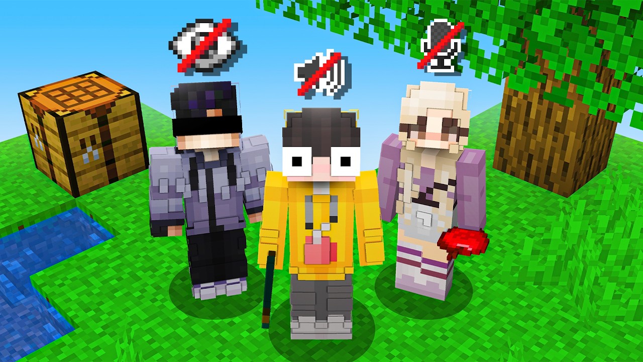 MINECRAFT pero estamos CIEGO, SORDO y MUDO