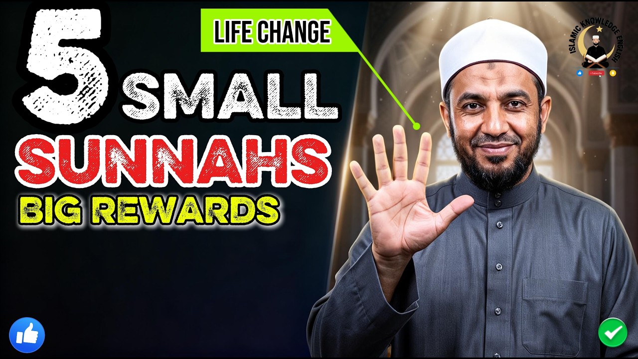 5 Small Sunnah That Bring Massive Rewards Every Day,  Islamic reminder