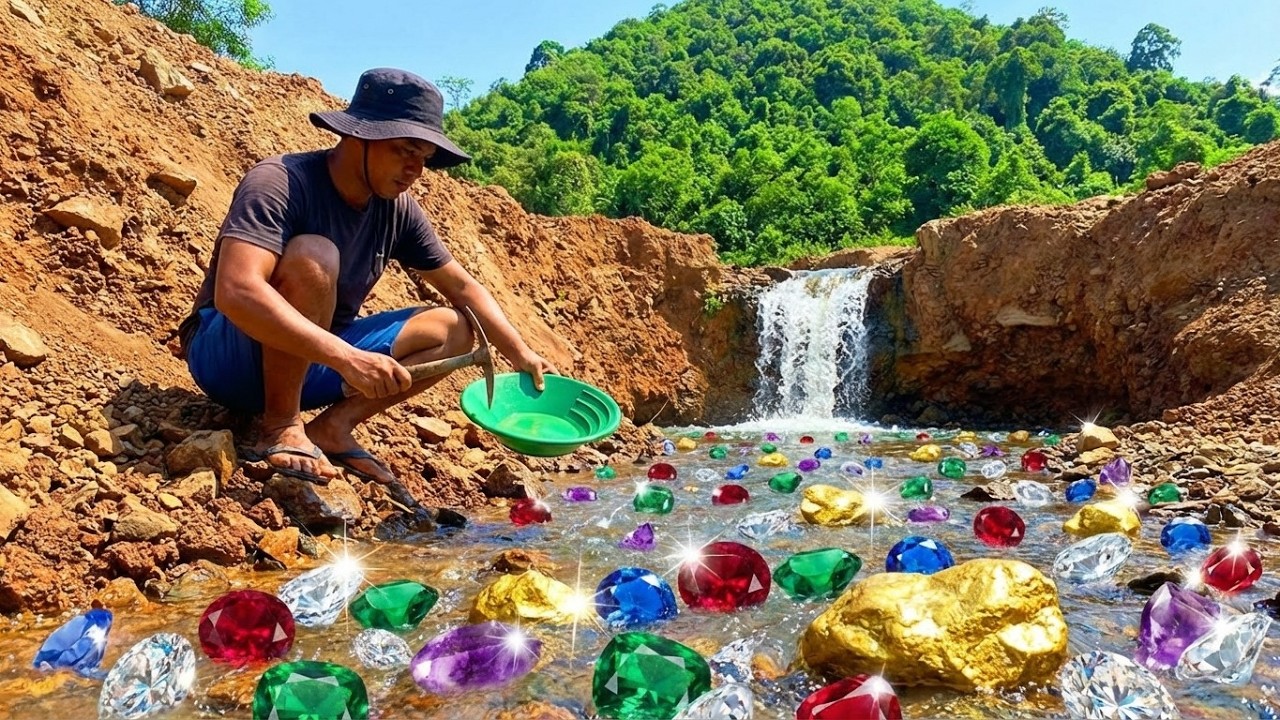 Unbelievable Discovery! He Found a River Full of Gold & Giant Gemstones