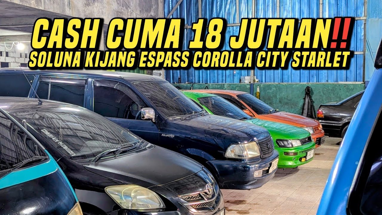 Jual harga kandas cash 18 juta❗ Mobil bekas murah di Setu Sela Mobilindo Corolla soluna vios kijang