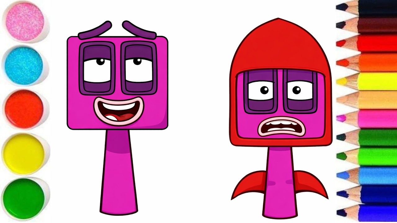 I Created Sprunki OC Eighteen from Numberblocks 😱 | Drawing + Coloring