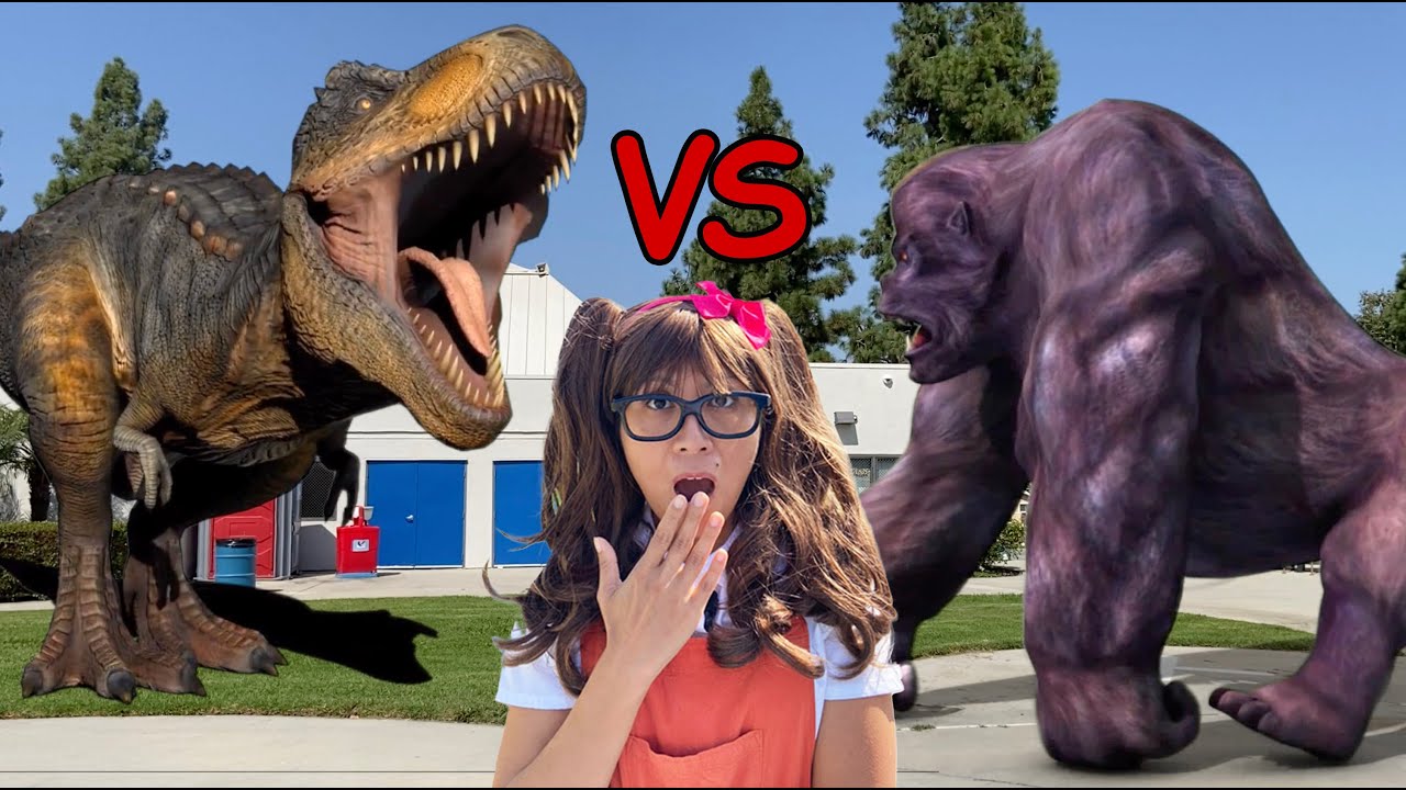 T-Rex vs King Kong | Adventure Stories for Kids