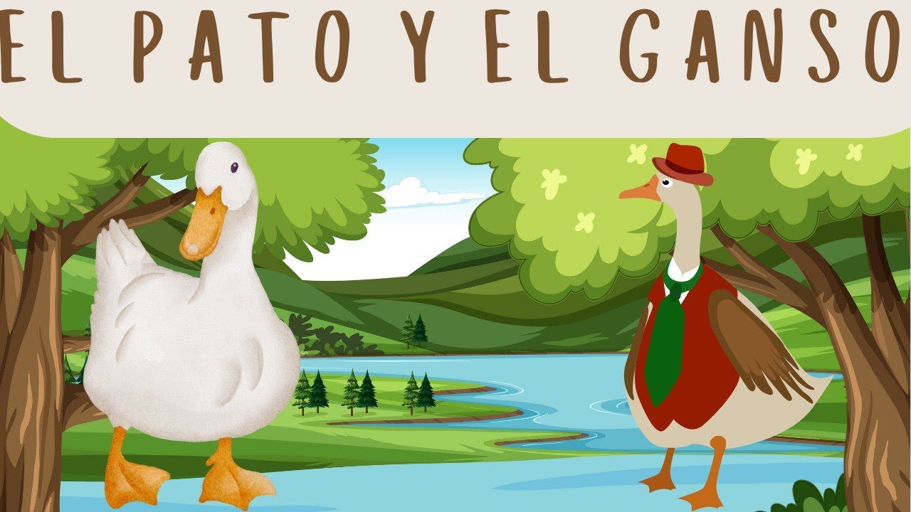 CUENTO CORTO PARA NIÑOS |EL PATO Y EL GANSO