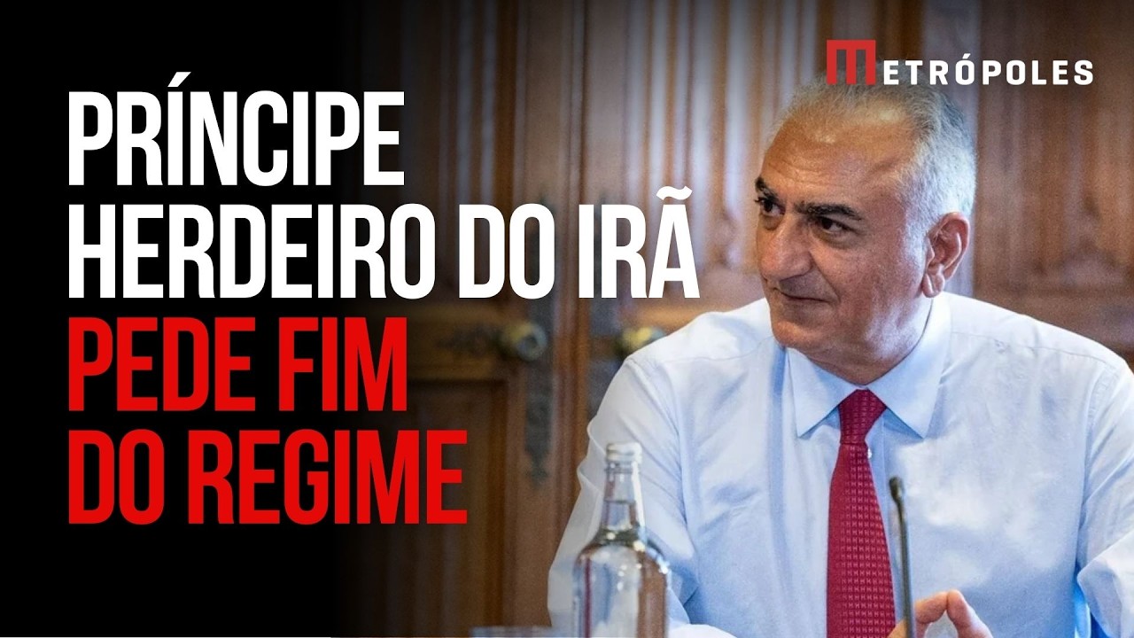 Príncipe herdeiro do Irã pede que povo volte às ruas