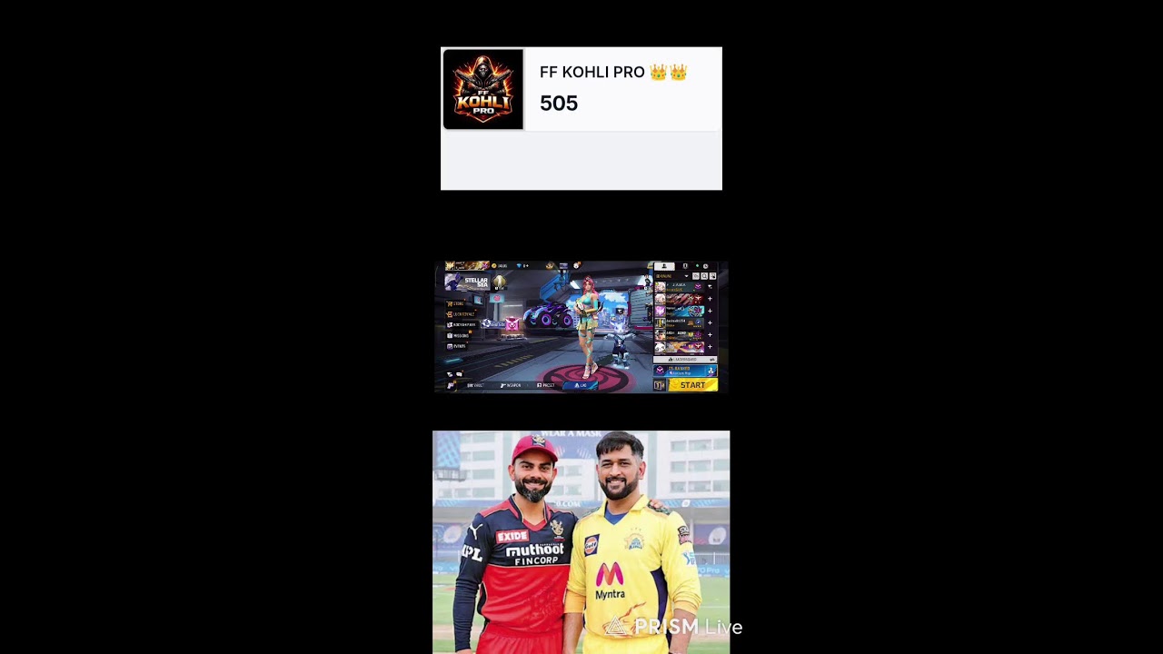 500 Subscribers Complete ✅ ✅ FF KOHLI PRO 👑👑