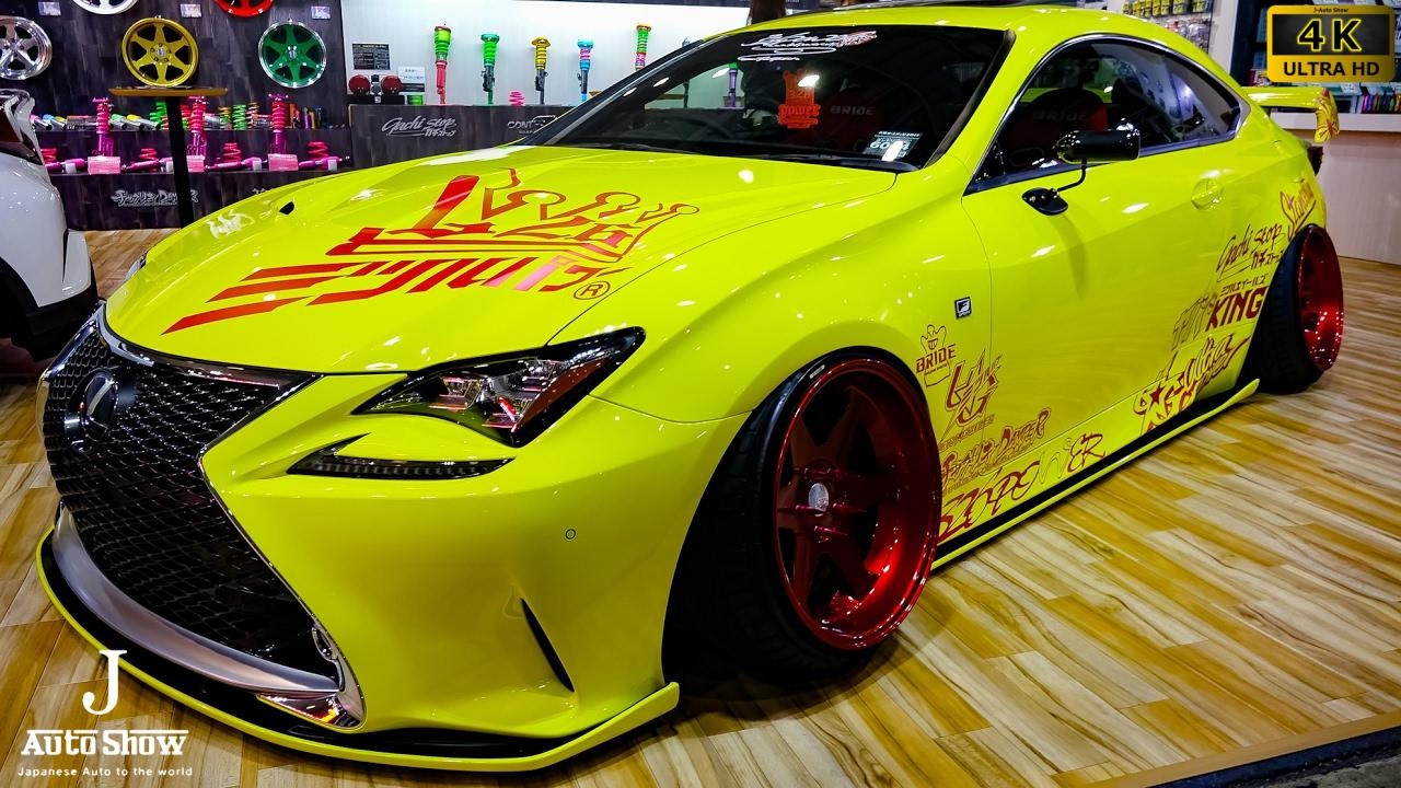 (4K)LEXUS RC350 VIP STYLE modified ヤバKING・レクサスRC350カスタム - 大阪オートメッセ2017
